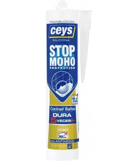 Ceys Silicona S/Rap.Stop Moho Transp 280Ml 505546
