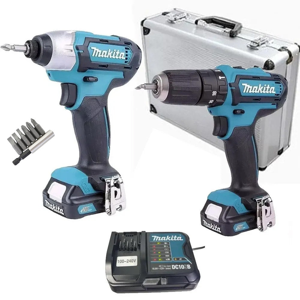 Makita Df333Dz + Td110Dz / 2 Baterias 2.0Ah + Cargador Clx224Sax