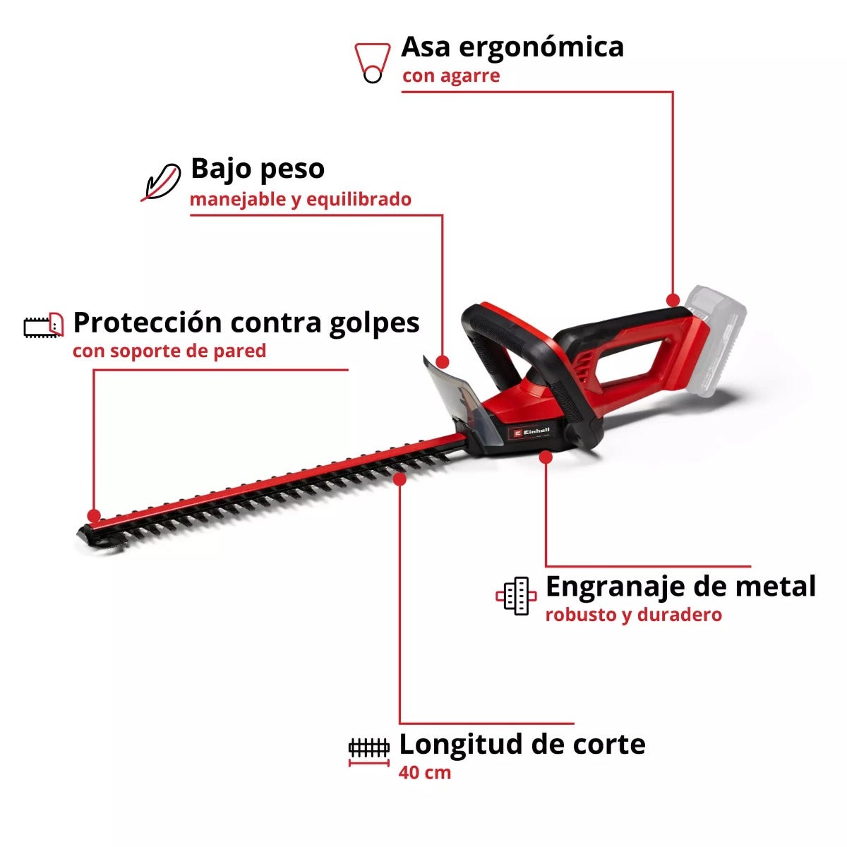 Einhell Cortasetos Inalambrico 18v  3410940