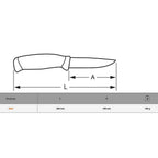 Bahco Cuchillo Inox C/Funda 2444
