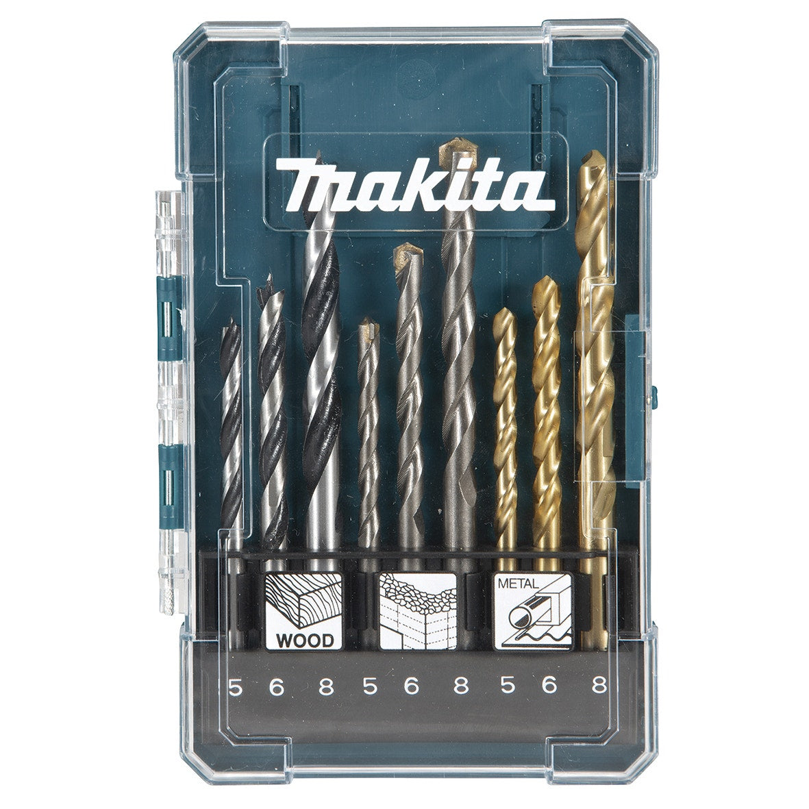Makita Set Brocas Metal / Madera 9Pc D-71962