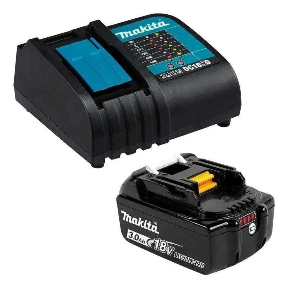 Makita Taladro Atornillador 13mm. 2 Baterias 3ah + Cargador - Dhp487rfx4-1