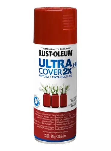 Rust-Oleum Spray Uc2X Rojo Colonial Brillante 340Gr 262205
