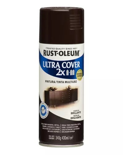 Rust-Oleum Spray Uc2X Marron Brillante 340Gr 262153