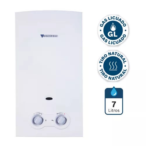 Calefon Junkers Ionizado    7 Lts  Gas Licuado