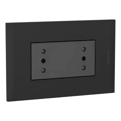 Bticino Enchufe Doble 10A Nobile Antracita Negro Pl3P-Af2113E2An