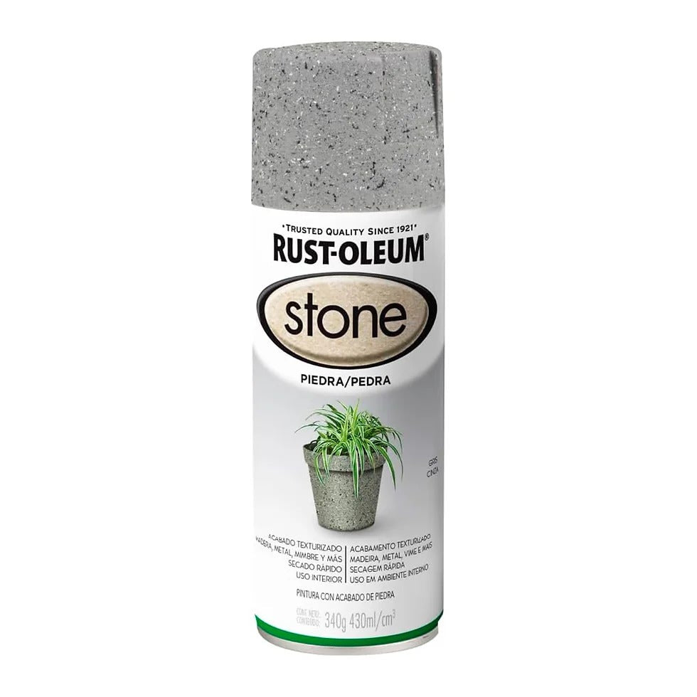 Rust-Oleum Spray Piedra Texturado Gris 340Gr 314097