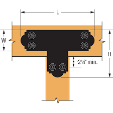 Simpson 6X6 Fleje T Para Madera Apt6