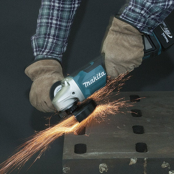 Makita Esmeril Angular 4-1/2 8500 Rpm 2 Baterias Dga456Rte