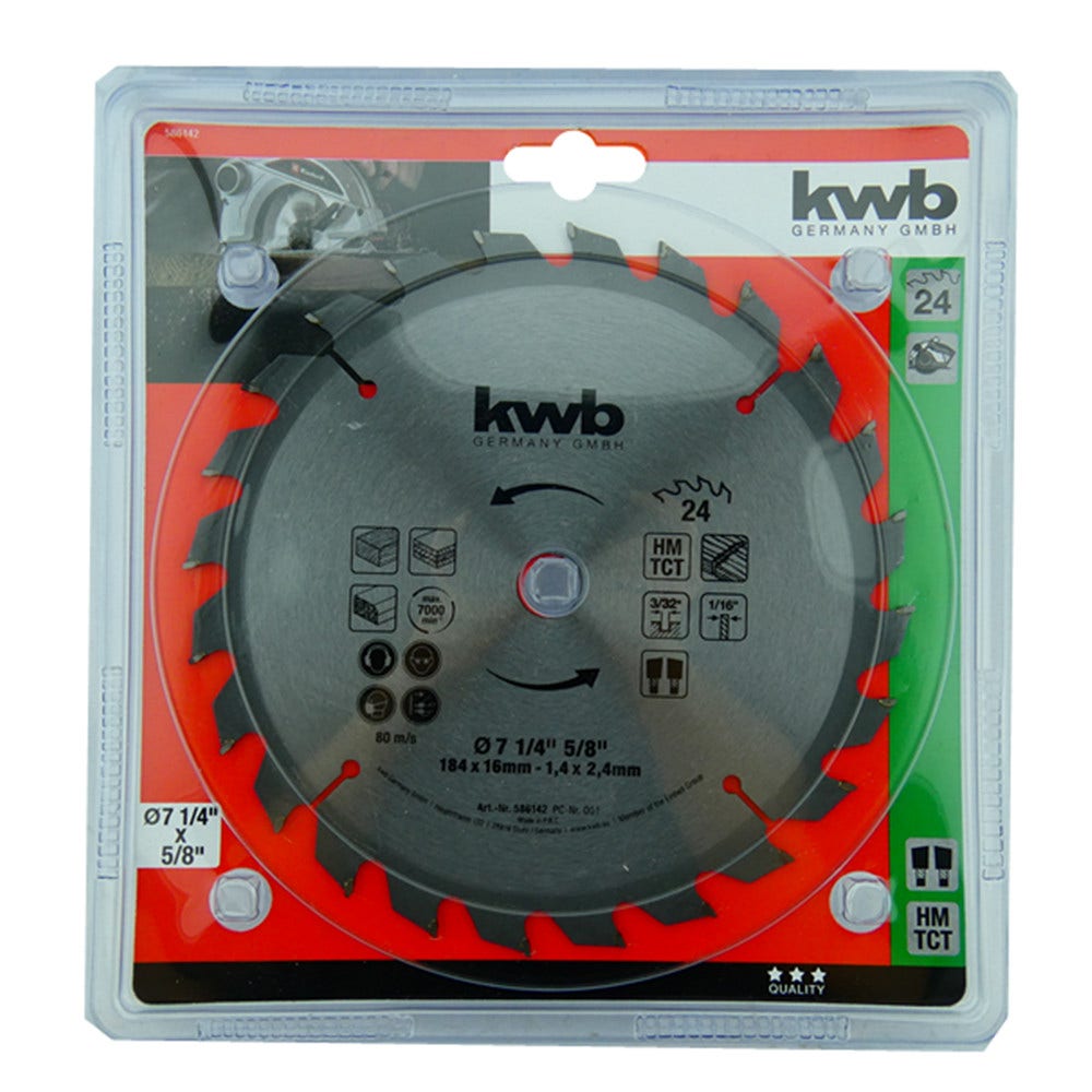 Kwb Disco Sierra Circular 7 1/4 24D 49586142