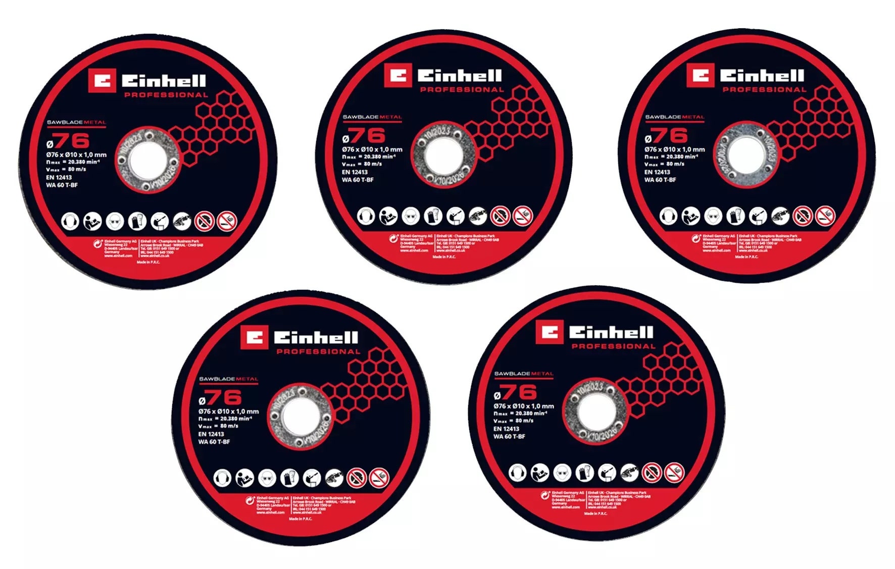 Kwb Set 5 Discos De Corte Metal 76mm - 4440471