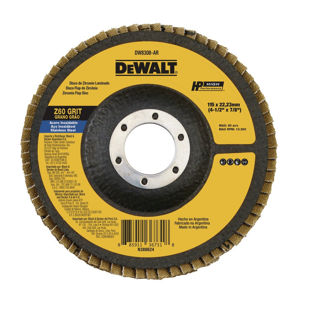 Dewalt Disco Lija Traslapado 4,5 G60 Dw8308-Ar