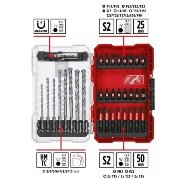 Einhell Set 33 Puntas Y Brocas Concreto 118858