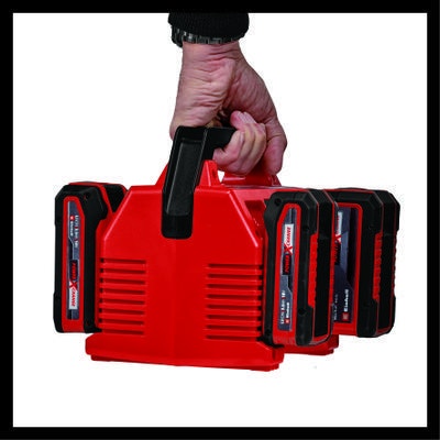 Einhell Cargador Para 4 Baterias 4A 4512102 2X2 Power X-Quattrocharger 4A