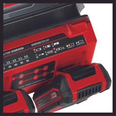 Einhell Cargador Para 4 Baterias 4A 4512102 2X2 Power X-Quattrocharger 4A
