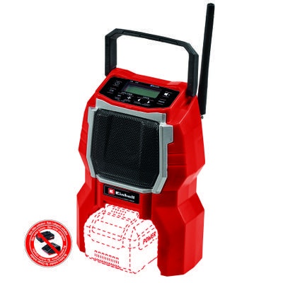 Einhell Radio Parlante Inalambrica 18V 3408017 Tc-Ra 18 Li Bt - Solo