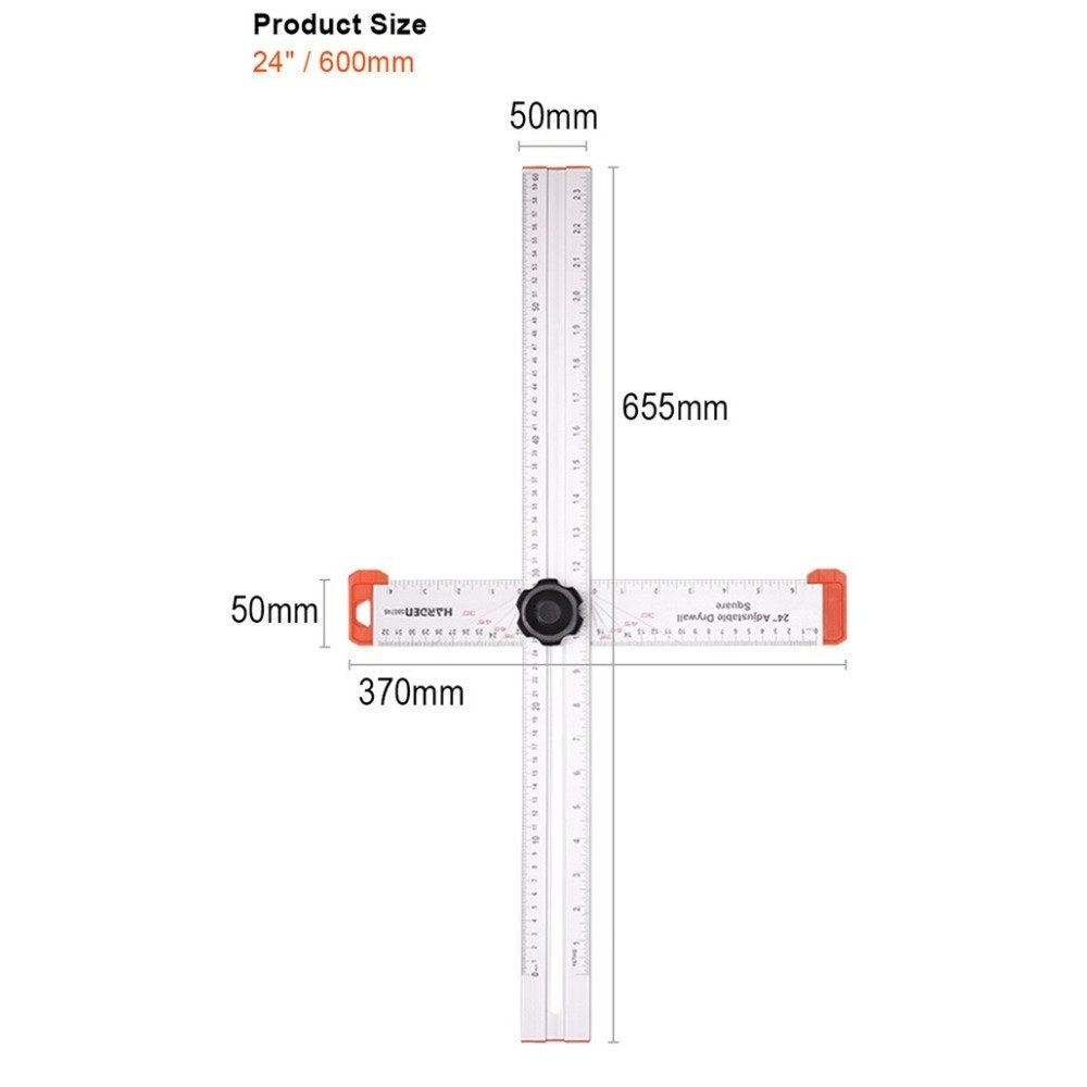 Harden  Escuadra T 24&acute; Ajustable De Aluminio - 580746