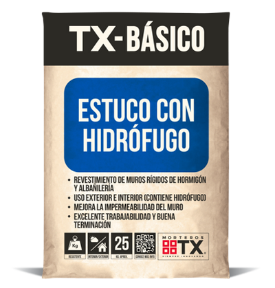 Tx Estuco Exterior - Interior Hidrofugo 25 Kgs