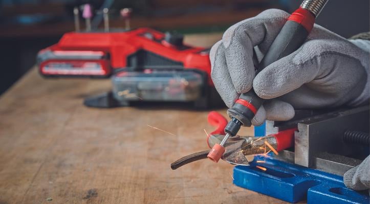 Einhell Tipo Dremel Grabado Inalambrico 4419360 Te-Mt 18/34 Li Solo
