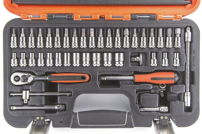 Bahco Maleta Llave Dado 1/4 46 Pz Hex  S460