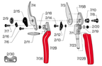 Felco 7 Tijera Podar 7 Mango Rotativo