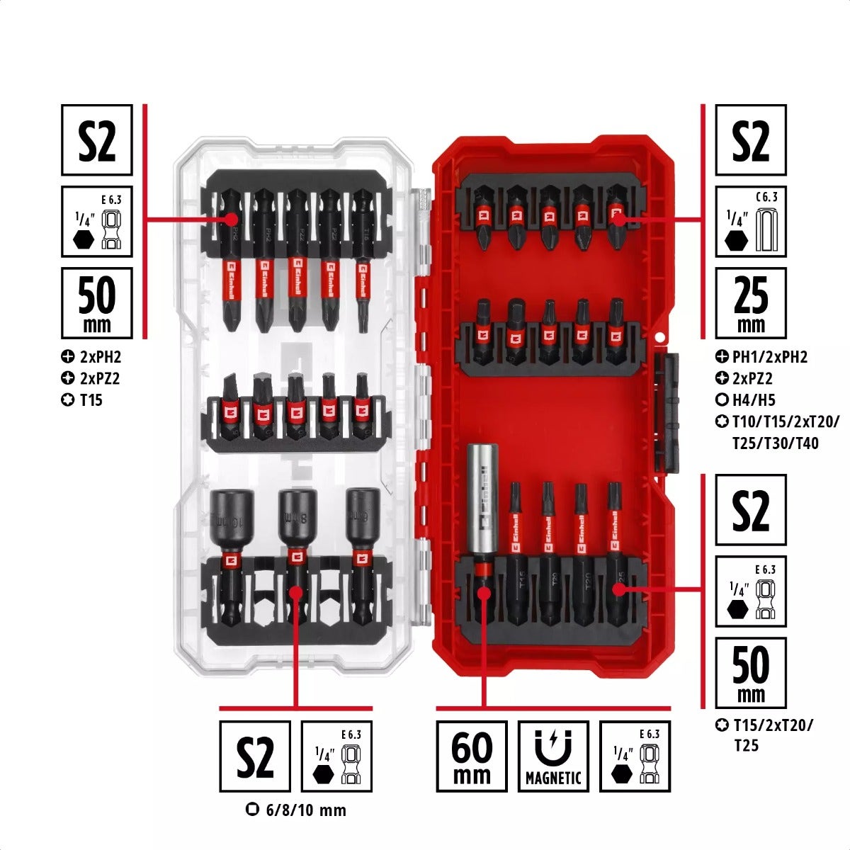 Einhell Set 28 Pz Puntas Impacto - 108703