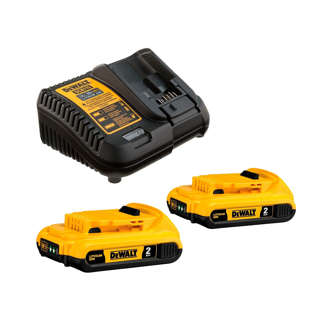 Dewalt Pack 2 Baterias 2Ah 20V Dcb203C2-B2