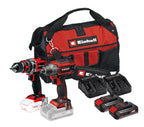 Einhell Combo Kit 2 Herramientas + 2 Baterias 2.5ah + Bolso  (n&ordm;1)