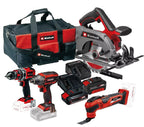 Einhell Combo Kit 4 Herramientas + 2 Baterias (2.5ah Y 4ah) + Bolso Grande
