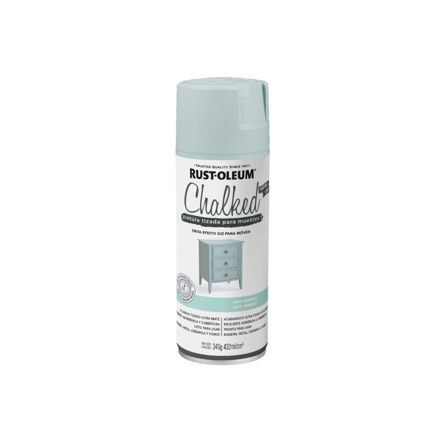Rust Spray Chalked Aerosol Azul Sereno 335342