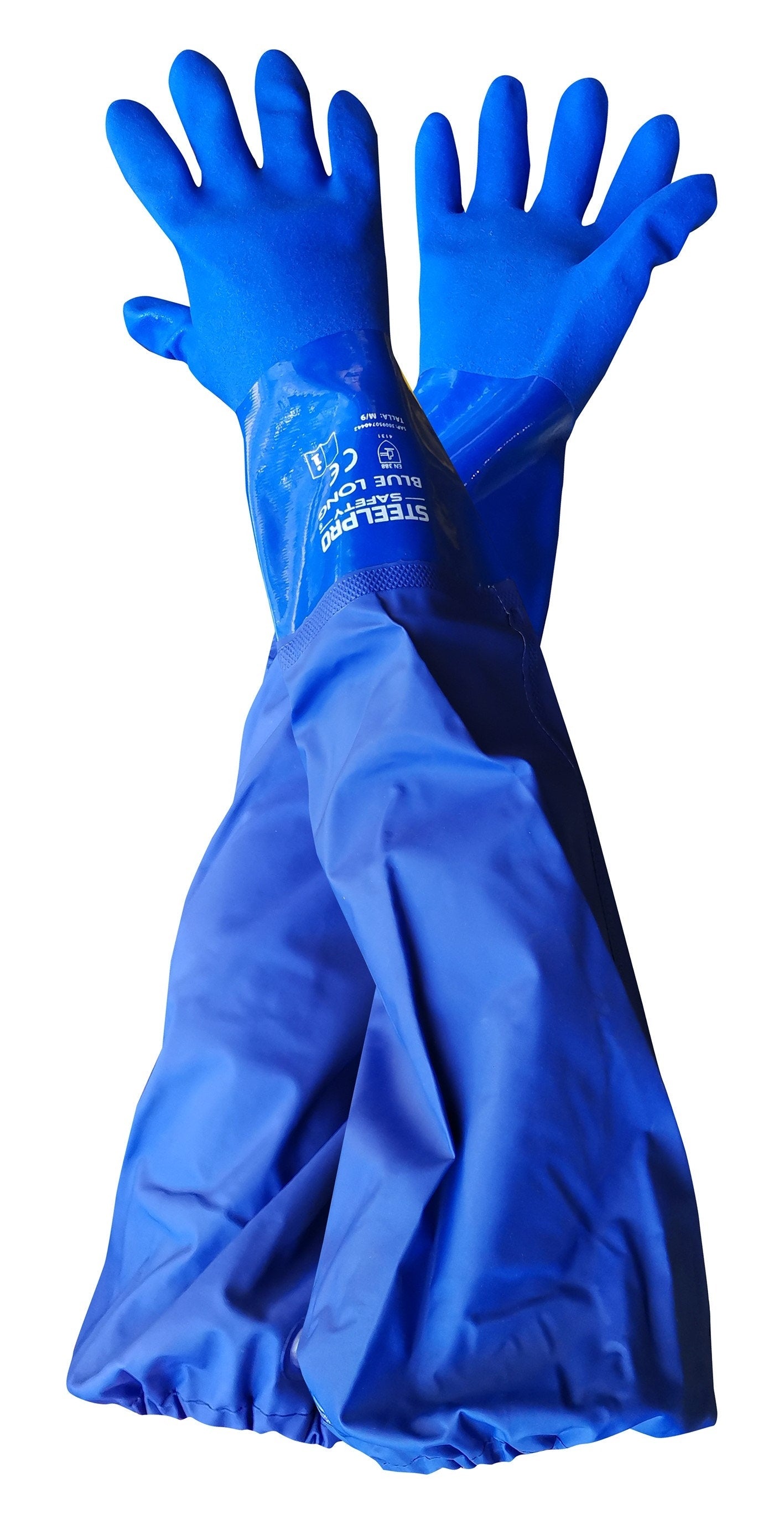 Guante Pvc Blue Largo T L