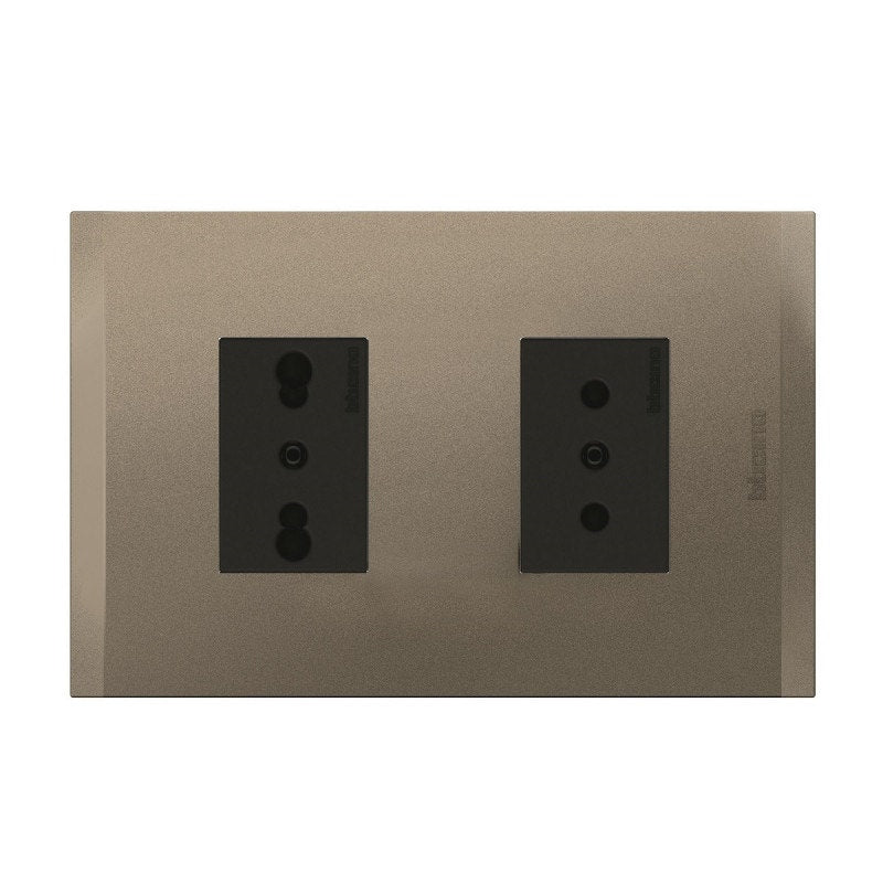 Bticino Enchufe Doble 10A+10/16A Nobile Terra Af2293Eati
