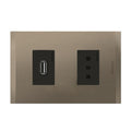 Bticino Enchufe Usb + Toma 10A Nobile Terra Af2270Usbeati