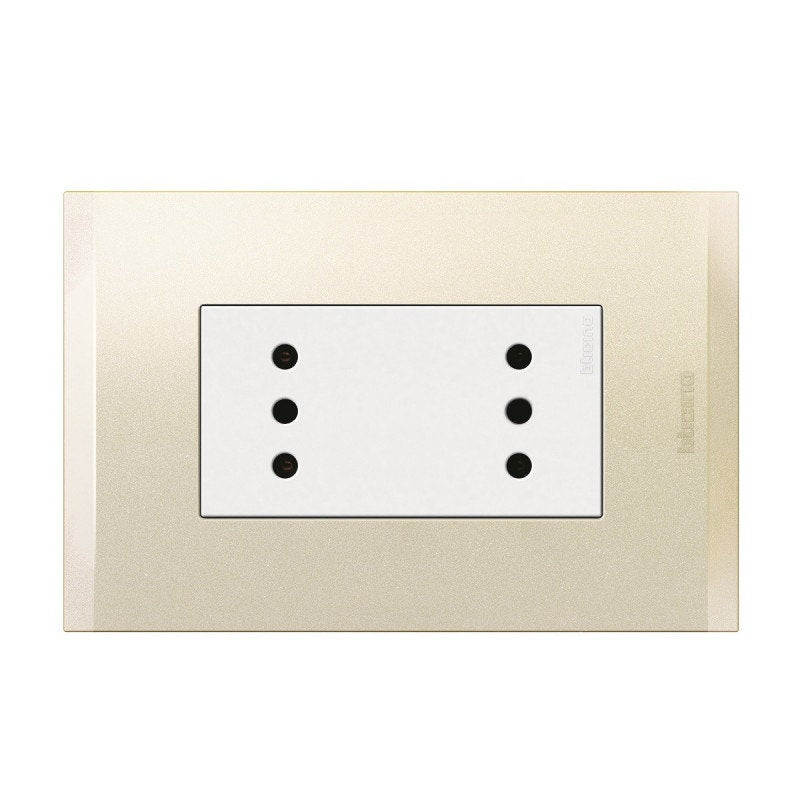 Bticino Enchufe Duplex 10A Nobile Perla Af2113E2Bna