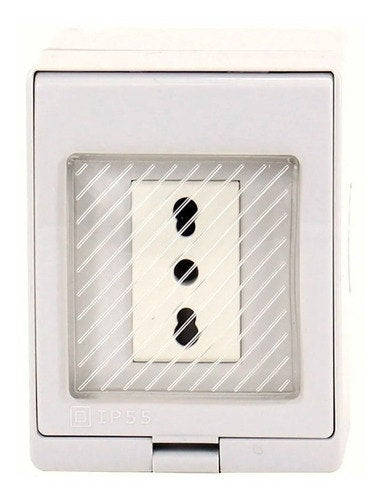 Caja Electrica .hidrobox Armada Enchufe Simple10/16 Ip55