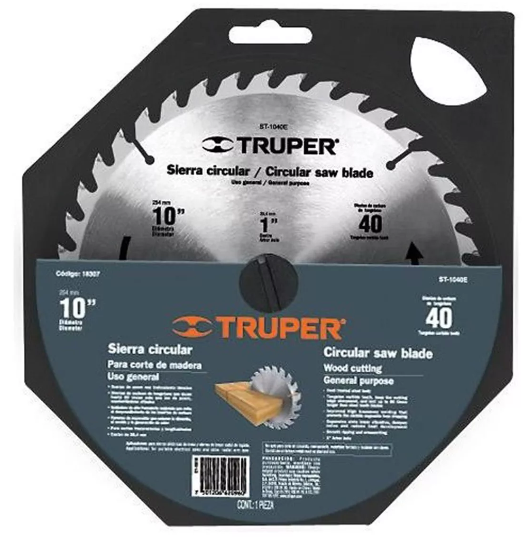 Hoja Sierra Circ Truper  10  40 Dientes