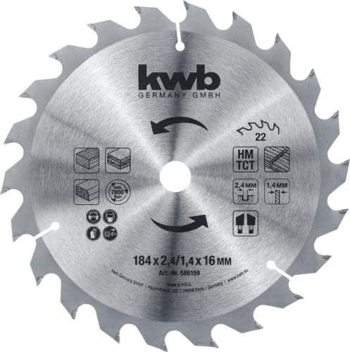 Kwb Disco Sierra Circular 7 1/4 18D 49586141