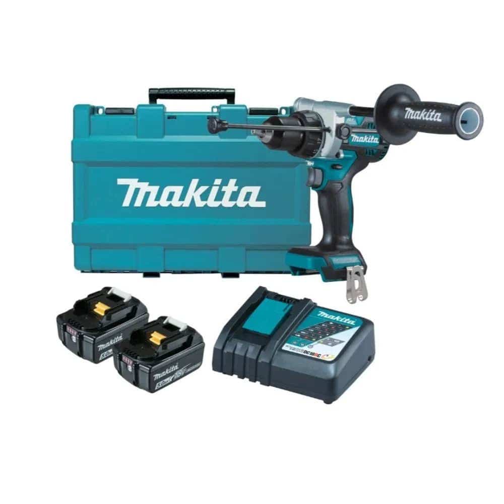 Makita Kit Taladro Percutor Inalambrico 13mm 18v  Dhp486rte