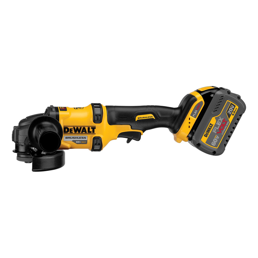 Dewalt  Kit Esmeril Ang. 4 1/2"60V|2 Bat+Carg Trans 414T2