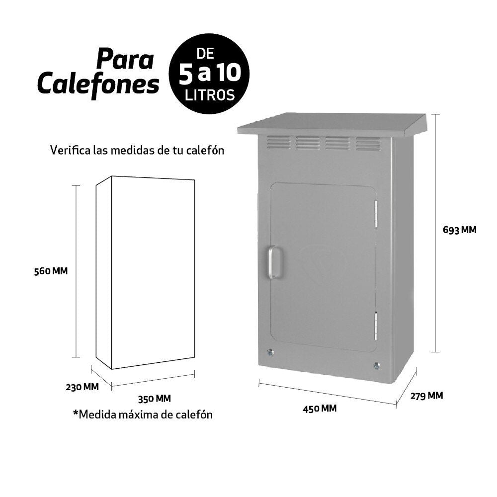 Gabinete Para Calefon Desde 5 A 10 Lts