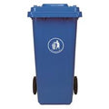 Basurero Ecologico C/Tapa 120Lt Azul Hdpe