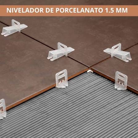 Nivelador Porcelanato 1,5 Mm. (50unid)
