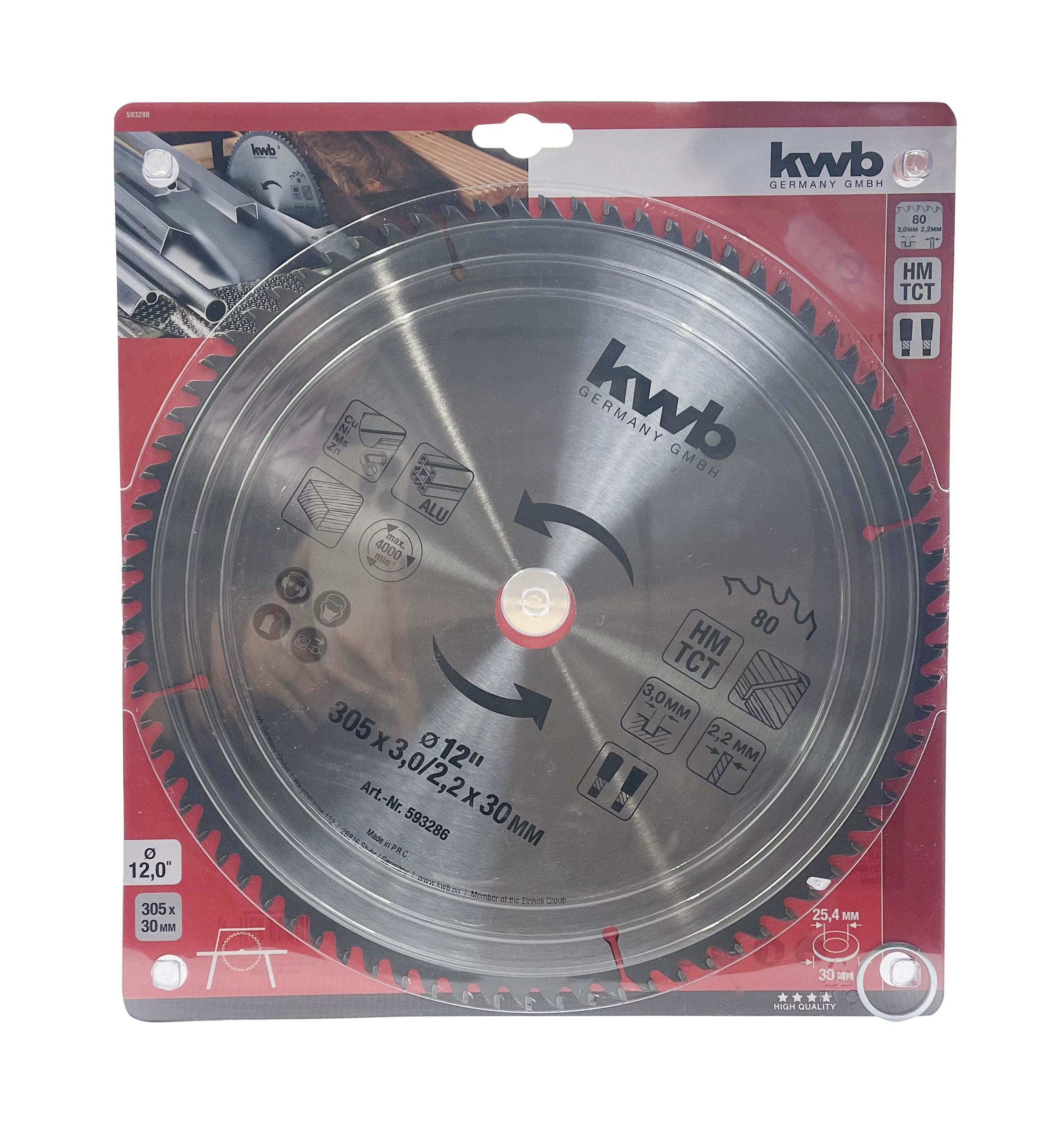 Kwb Hoja Sierra 12" 80D 49593286