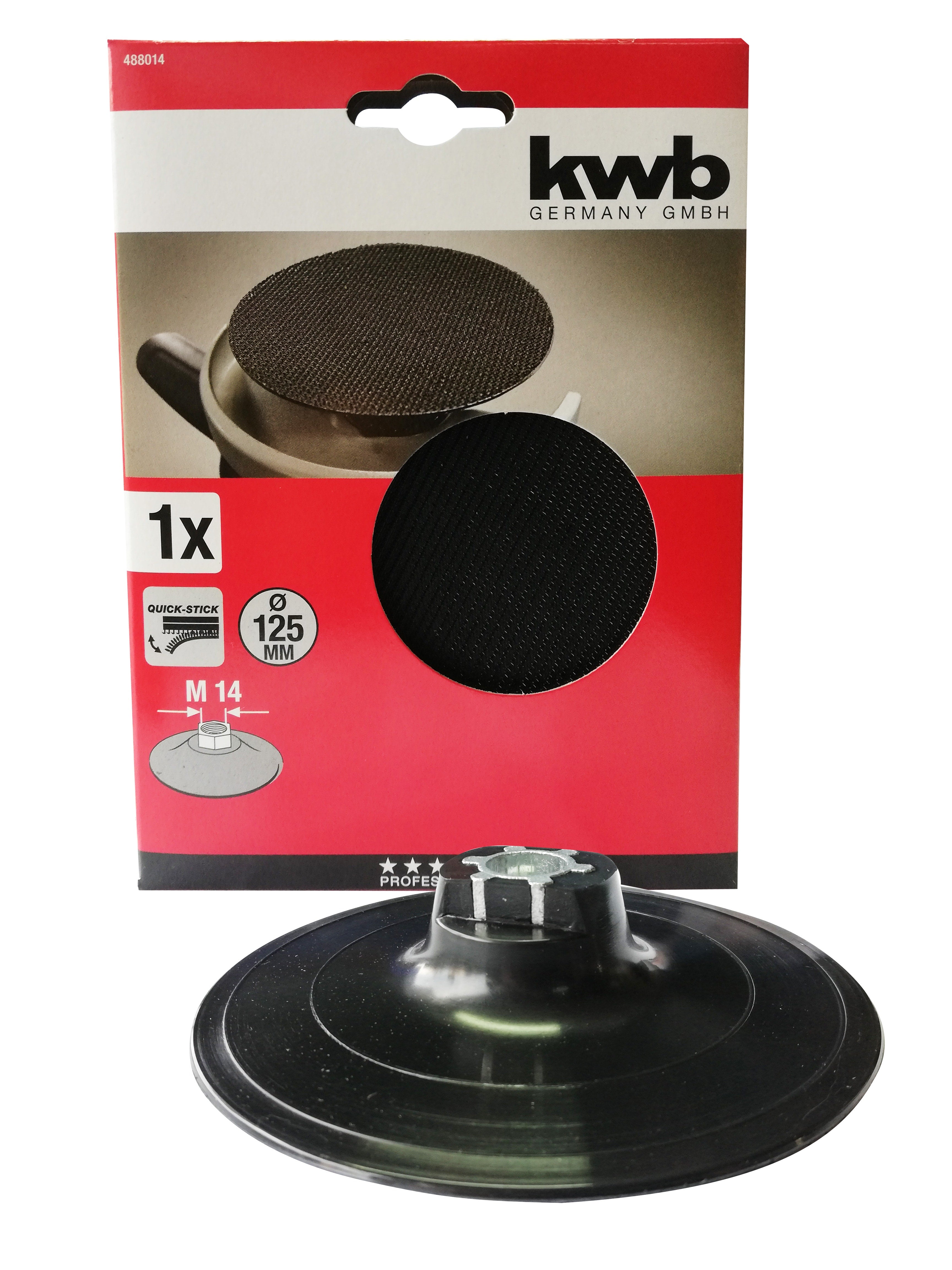 Kwb Plato De Goma 4 1/2  M14 C/Velcro 49488014