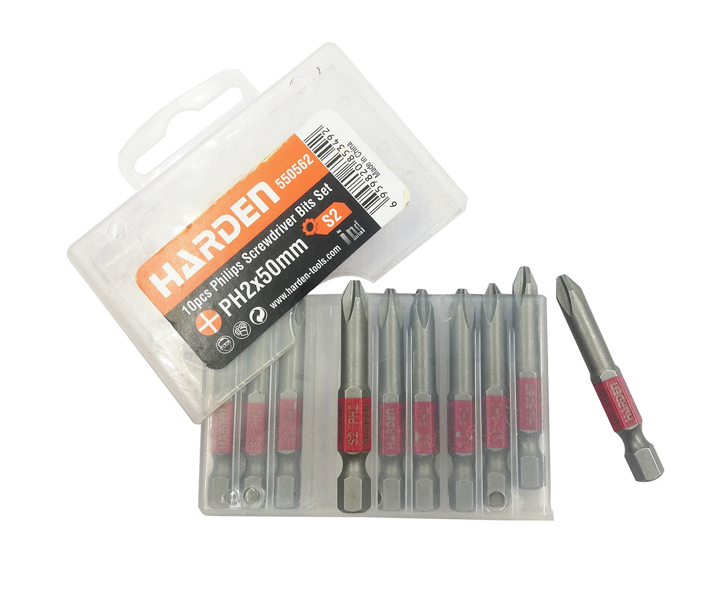 Harden Set Puntas Destornillador 10Pzs Ph2 550562