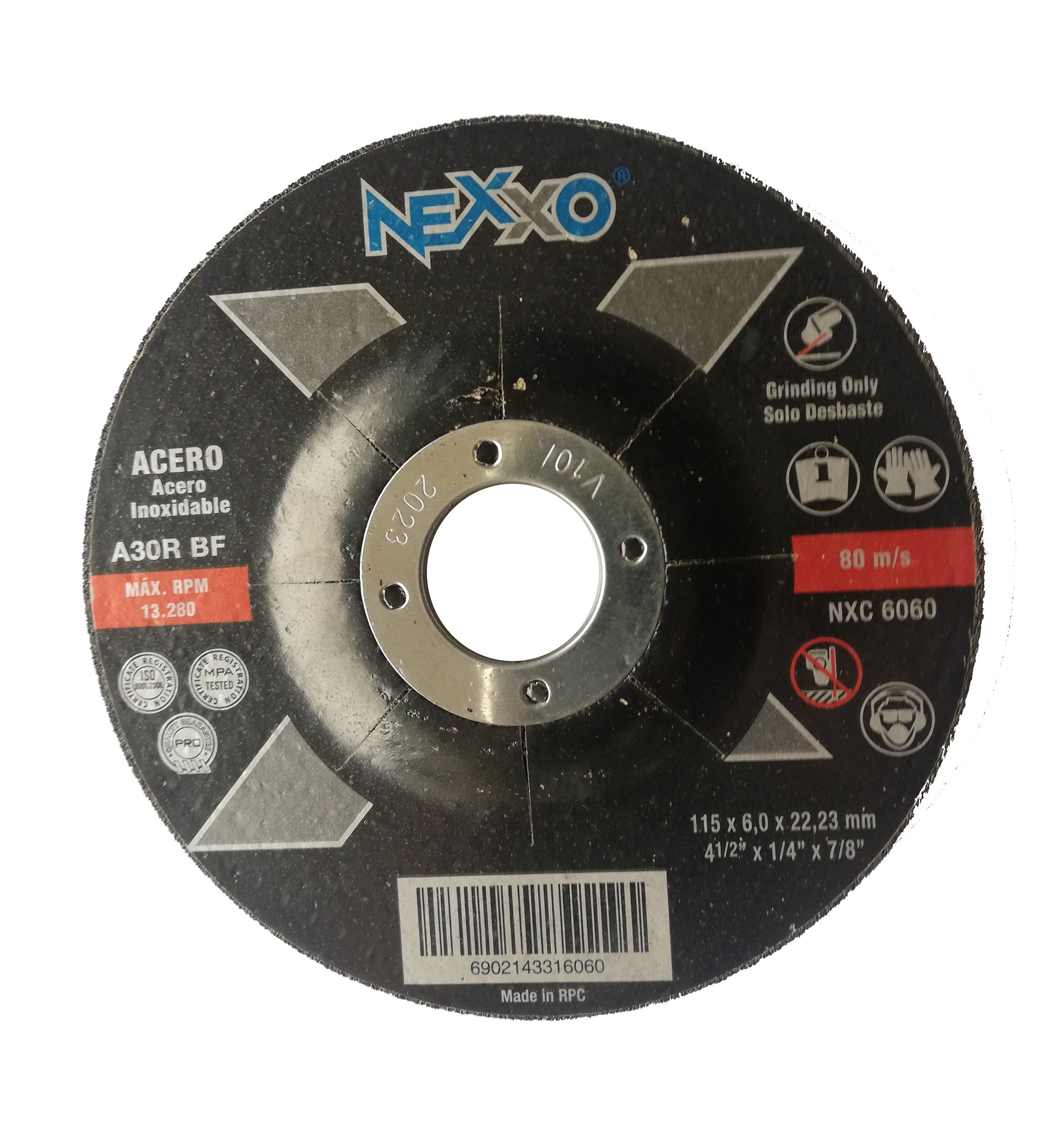 Disco Desbaste Metal 4,5&acute; Nexxo Ai