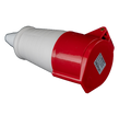 Mec Enchufe Industrial Hembra 4 X 32+t Rojo 0876