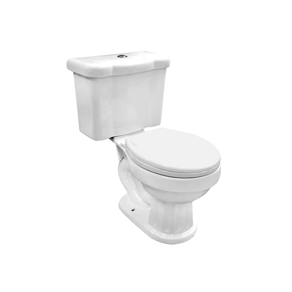 Wc Colonial Blanco Con Tapa Fananaloza