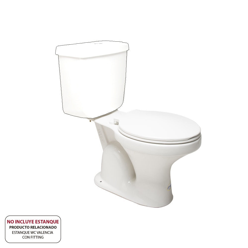 Wc Lugano Al Piso Desc. 20 Cm S/asiento
