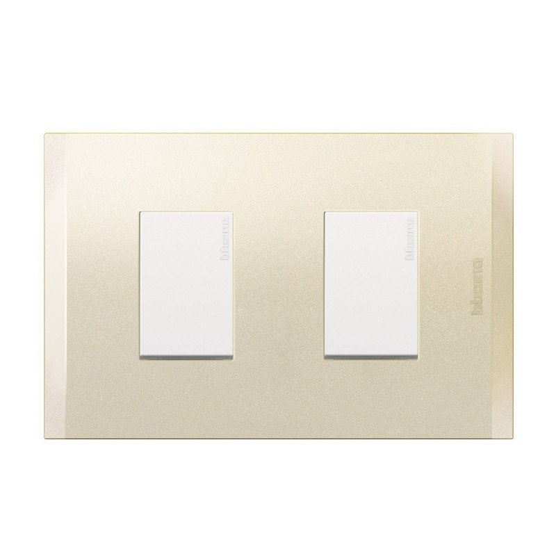 Bticino Enchufe Doble 10A+10/16A Nobile Perla Af2293Ebna